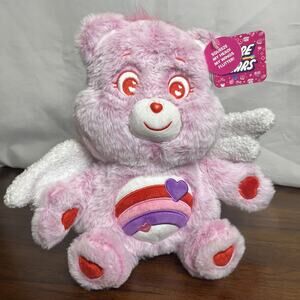 Care Bears 2026 Valentine Cheer Bear Cupid with Flutter Wings 12" Soft Pink Fun